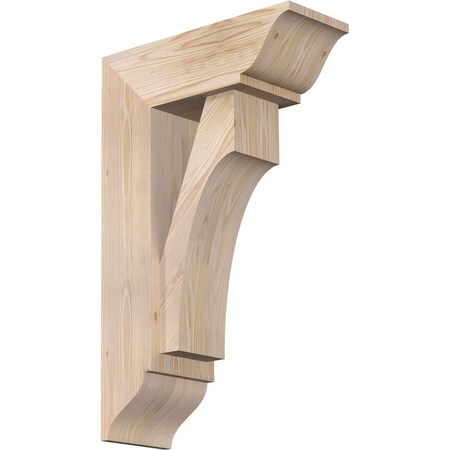 Ekena Millwork Westlake Traditional Smooth Bracket w/ Offset Brace, Douglas Fir, 7 1/2"W x 20"D x 32"H BKT0806X20X32WTL01SDF